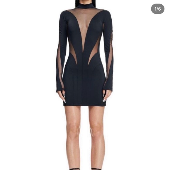 Mugler H&M iconic mesh dress - Picture 3 of 11